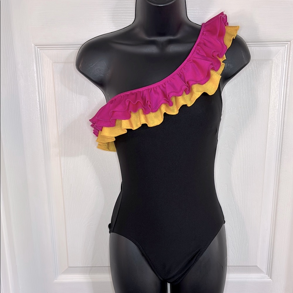 Oscar de la Renta one should ruffled swim suit, size 8, NWT.